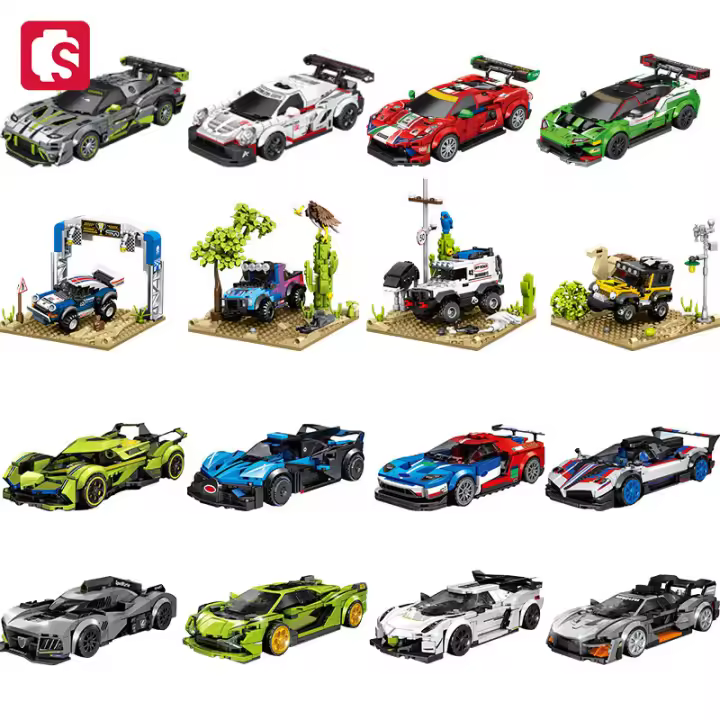SEMBO Bloques De Construcción De Coche Deportivo Para Niños Modelo De Carreras Off-Road Kit De Construcción De Bloques Para Jóvenes Boys Regalo De Juguetes - 1