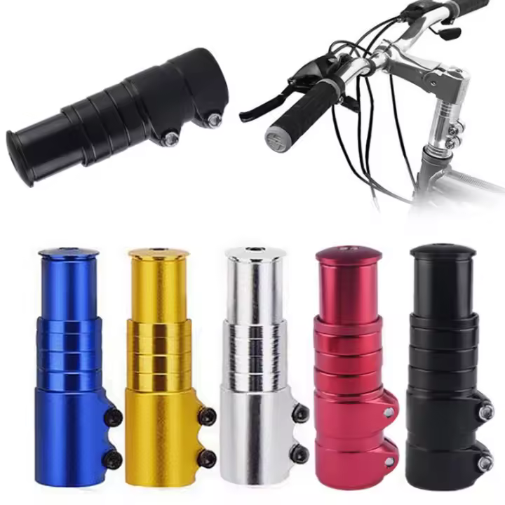 Extensor De Manillar De Bicicleta 12cm Elevación De Rueda Delantera Para MTB Mountain Bikes Ciclismo Parte Negra Extensor De Horquilla - 1