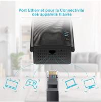 Amplificador Señal WiFi AC2100, Repetidor WiFi Largo Alcance 2100mbps 2.4GHz y 5GHz, Conexión WPS con Puerto Ethernet, Punto Acceso, Amplificador WiFi de Doble Banda con Compatibilidad Universal - details 0
