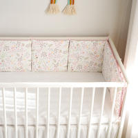 LALA - Juego de ropa de Cama para Cuna de Bebe, Algodón Puro, cerca de Cisne Rosa, 30x30x6, Pieza Entra, Lavado. - details 2
