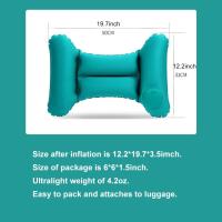 Almohada De Cintura Para Viaje Inflable Soporte Lumbar Corporal Para Viaje En Avión Viaje Largo Soporte De Espalda Para Viaje En Avión - details 4