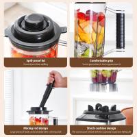 3 en 1 máquina de trituración de pared multifuncional con ajuste de velocidad variable de 15 velocidades, 38000 RPM para frutas y verduras, carne y granos de moliendo y mezclando - details 2