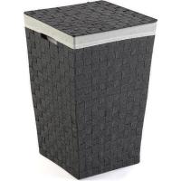 XOCOTŌ® Cesto para Ropa Sucia con Bolsa de algodón Romovible  33x33x52cm - Cubo de Ropa Sucia estilo Trenzado - Tapa abatible - details 0