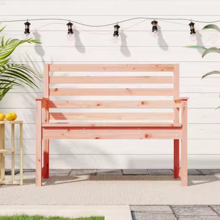 vidaXL Banco de jardín madera maciza abeto de Douglas 109x48x91,5 cm - 1