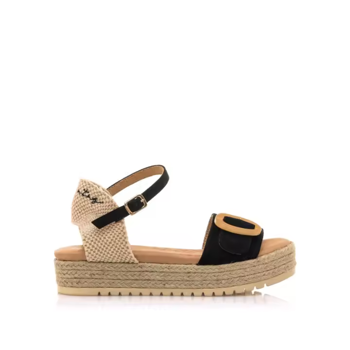 Sandalias marca Mustang modelo 59606-C56209 para mujer en color negro - 1
