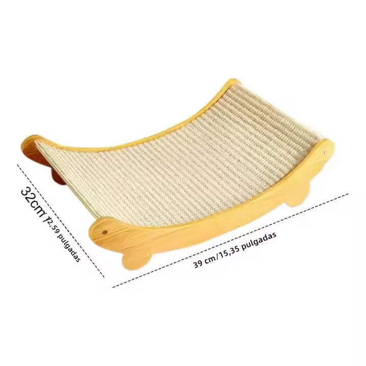 Tablero De Rasguñado Para Gatos Sisal Resistente Al Desgaste Juguete Para Moler Uñas Asiento Reclinable Para Mascotas Y Gatos Jovenes - 1