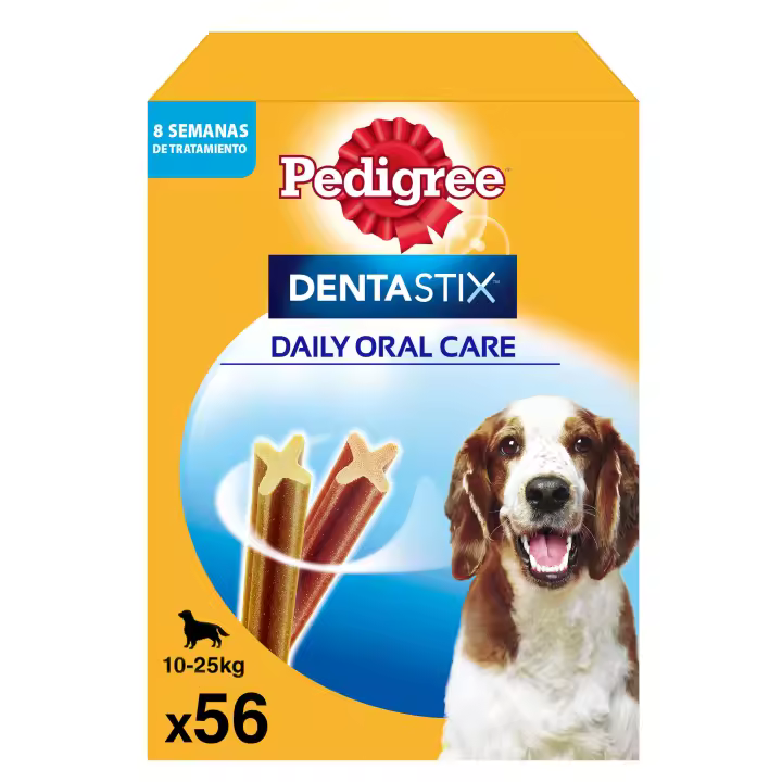 Pedigree Dentastix - Higiene Oral Perros Medianos (1 Pack de 56ud) - 1