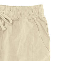 Pantalones rectos con cordones de algodón y lino para hombre, de estilo playero, finos y con cordón, para el tiempo libre, para las cuatro estaciones. - details 20