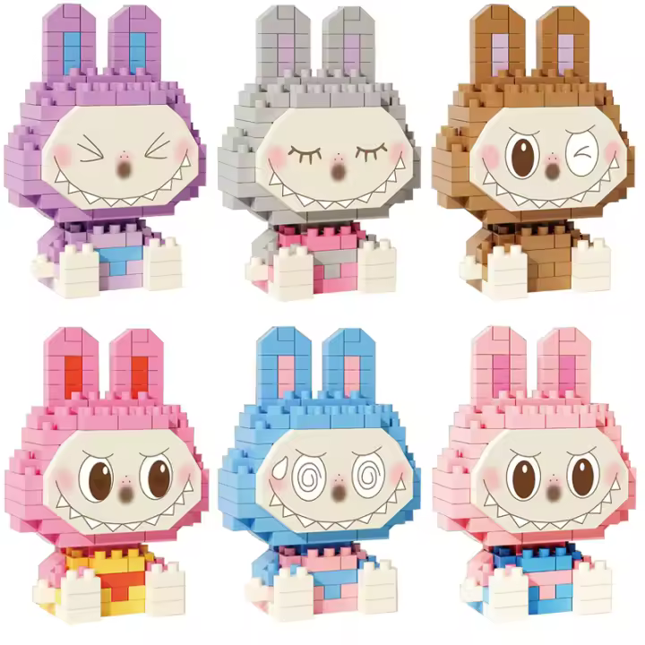 Nuevos Juguetes De Bloques De Construcción Pequeños Y Coloridos Para Niños 2025 Modelo De Muñeca Anime DIY Regalo De Navidad Y Año Nuevo - 1