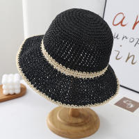 Sombrero De Playa Primavera Verano Plegable Para Mujer Sombreros De Paja De Hilo Moda Al Aire Libre Protección Solar Regalo De Vacaciones - details 5