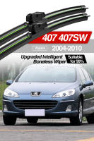 LimpiaParabrisas Antigolpes Para Peugeot 407 407SW 2004-2010 Plegables De Bony Natural De Goma 2 Piezas Accesorios Para Ventanas - details 0