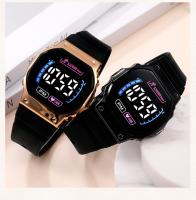 Reloj Digital LED Para Parejas Reloj Deportivo Militar De Hombre Y Mujer Con Cuerda De Silicona Resistente Al Agua Estilo Casual - details 8