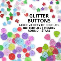50pcs Botones De Resina Estrella Corazón Mariposa Redondos Brillantes Para Costura Ropa Scrapbooking Tarjetas DIY Manualidades - details 0