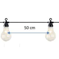 Guirnaldas LED Exterior 20 Bombillas 10metros 20.000h Blanco Cálido 3000k IP65 Nine&One - details 0