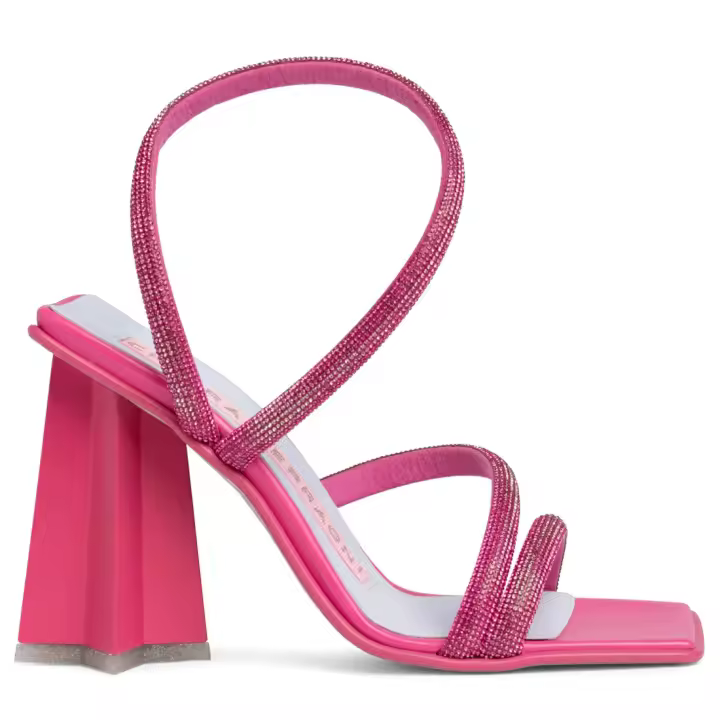 Chiara Ferragni Sandalia Andromeda Fucsia Strass con Tacón de Estrella CF3136 _ 011 - 1