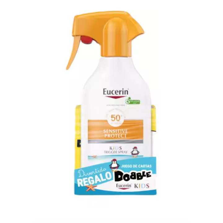 EUCERIN Sun Kids Sensitive Protect Trigger Spray FPS 50+ 250ML + REGALO - 1