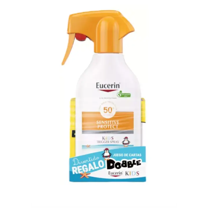 EUCERIN Sun Kids Sensitive Protect Trigger Spray FPS 50+ 250ML + REGALO - 1
