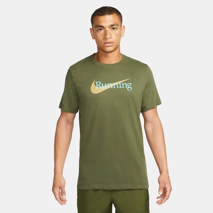 Nike T-Shirt Dri-FIT Running Green Camisetas Nike 7551838322939 - 1
