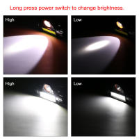 Linterna Frontal Q5+COB Con Batería 18650 Integrada Potente Para Camping Y Pesca Luz LED COB Iluminación Stepless Dimming Impermeable - details 7
