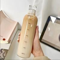 Botella De Agua Elegante Y Antigruesa De 500ml Con Escala De Tiempo Para Mantenerse Hidratado Diariamente Ligera Y Portátil Para Aventuras De Fitness Y Exteriores - details 4