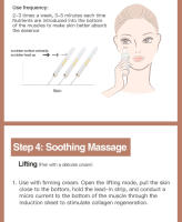 Ultrasonido Limpiador De Piel Espátula Vibración Rostro Eliminador De Quistes Facial Levantamiento Cuidado De La Piel Metal - details 12