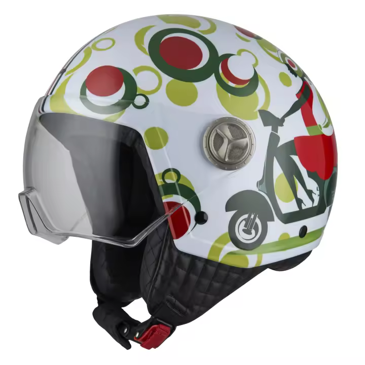 Casco de Moto Minijet Zeta 2 NZI - Clásico Moderno, Confortable, Ligero - 1
