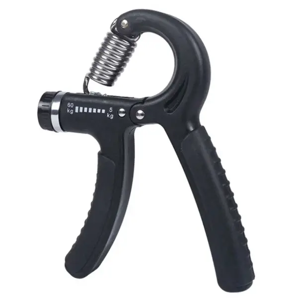 Entrenador de mano ajustable para Fuerza de agarre de 5 a 60 kg, agarre de mano Negro - 1