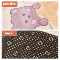 Alfombra para habitación de niños oso amapola, alfombras antideslizantes de juego con luz solar para dormitorios, tapete de dibujos animados para el suelo, guardarropa, decoración de dormitorio 80*160cm - details 6