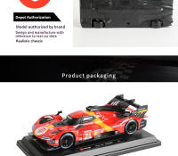 Modelo De Coche De Simulación Bburago 1:24 499p 51 24-Hour Le Mans Aleación De Metal Juguete Educativo Para Niños Regalo Ideal - details 9