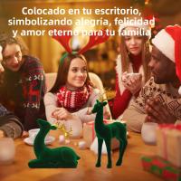 Esketo De Ciervo De Resina Sólida Para Decoración De Navidad Figura De Renos De 20-25 Cm Escultura De Ciervo Para Sala De Estar - details 5