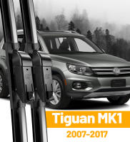Limpiaparabrisas Delantero Para VW Tiguan MK1 2007-2017 Láminas De Limpieza De Ventosa Natural De Goma Negro Accesorios De Ventana Del Parabrisas - details 0
