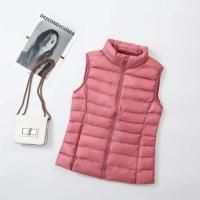 Chaqueta De Pato Blanco Sin Mangas Para Mujer 2023 Nueva Primavera Antigolpes Ligera Y Cálida Chaleco Estilo Casual Colorido - details 10