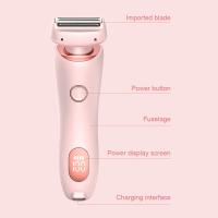 2 en 1 Bikini Trimmer máquina de afeitar eléctrica para mujeres, Silky Glide Pro depilación para afeitar piernas, brazos, axilas y cara rosa - details 4