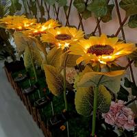 Lámpara De Jardín Solar LED En Forma De Girasol Iluminación Exterior Para Césped Decoración De Jardín Y Paisaje Nocturno - details 6