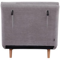 Sofá Cama 2 en 1, sillón Cama, Tapizado, Estilo Moderna, Tecnología, Experiencia inteligente, Ajuste continuo de 15 °-160 °, Colchón plegable ajustable, Cama de invitados, Cama plegable, aspecto de dormitorio de pana, Salón, Gris Claro - details 3