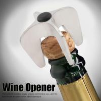Abridor de botellas de champán y Vino, sacacorcos de Maple inoxidable con una superficie limpia plateada. - details 0