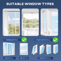 HOMCOM Aire Acondicionado Portátil 3 en 1 9000 BTU Enfriador Ventilador Deshumidificador 24,1 L/Día con Control Remoto Pantalla LED Temporizador 24h 2 Velocidades para Habitación 28m² Blanco - details 2