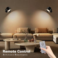 Luz De Lectura LED Con Control Remoto Y Rotación De 360° Luz Nocturna Montada En La Pared De 3 Temperaturas De Color Y 3 Niveles De Brillo Recargable - details 9