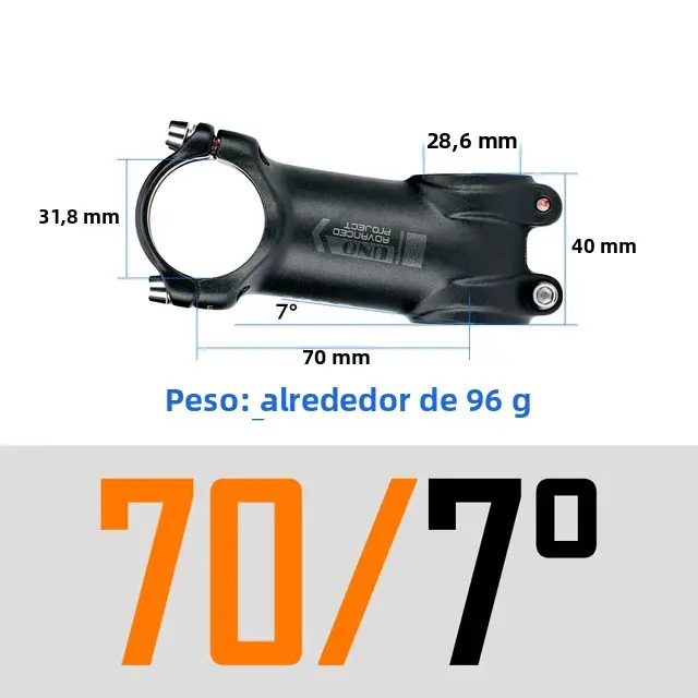 UNO Tímbrido De Bicicleta Ultraligero De Aluminio 7050 7/17 Grados MTB Mountain Road 31.8mm 60-130mm Piezas De Bicicleta - 1
