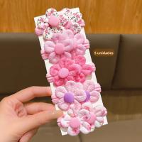 5 Hermosas Horquillas De Pelo En Forma De Flor Rosa Accesorios Para El Cabello De Princesa Adecuados Para El Uso Diario - details 0