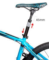 MTB Sillín De Suspensión 27.2/28.6/30.4/30.9/31.6*400mm Poste De Sillín Para Bicicleta Absorción De Choques Dampening Tubo De Sillín 45mm Viaje - details 4