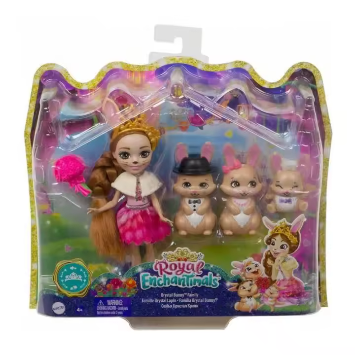 ROYAL ENCHANTIMALS FAMILIA CONEJO DE MATTEL - 1