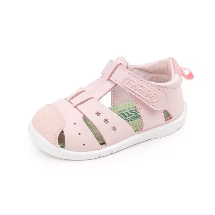 TITANITOS FABI B500 ROSA MOSTAZA Sandalia Titanitos Respetuosa Lavable con Plantilla Extraíble Ergonómica y Antibacteriana - 1