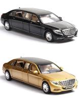 Modelo De Coche Mercedes-Benz Maybach S650 Aleación 1:32 Juguete Para Niños Coche De Seis Puertas Extendida Simulación Regalo Colección A85 - details 9