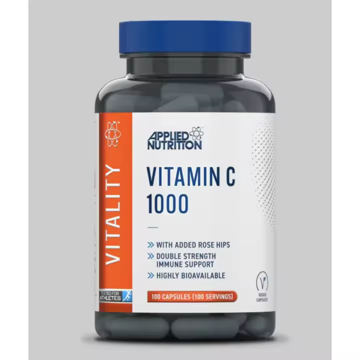 Vitamin C Veggie Capsules 1000 mg & Rose Hips- 100 Caps. Applied Nutrition Ltd - 1