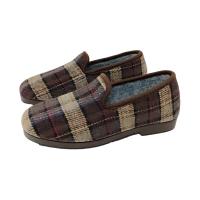 Zapatilla clásica de cuadros para hombre, marca ALCALDE - Comodidad en casa. - details 9