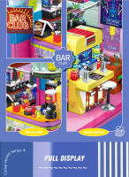 Mini Puzzle 3D De Calle Ciudad Con Café Tienda De Pelucas Y Salón De Belleza Bloques Creativos Para Decoración De Habitación Juguetes Para Niños Regalo De Cumpleaños Para Amigos - details 21