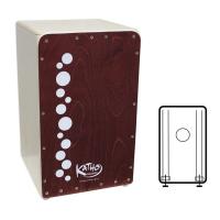 Cajón Flamenco Profesional Burbujas Caoba - Fabricado en España por Katho Percusión - details 1