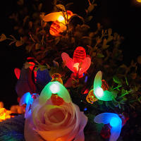Luces De LED En Forma De Abeja Solar Para Jardín Balcones Árboles Decoración De Fiesta Navidad Halloween 12m/7m/5m - details 8