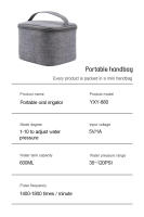 Fregadero Portátil Para Dientes BALASHOV Recargable Con Tanque De Agua De 600ml 4 Jets De Agua Limpieza Dental Electrónica - details 7